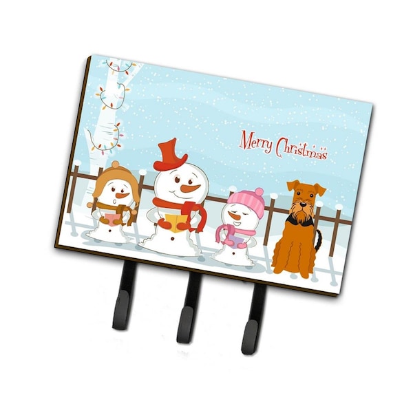 Carolines Treasures Merry Christmas Carolers Airedale Leash or Key Holder - BB2372TH68