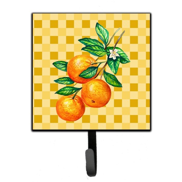 Carolines Treasures Oranges on Branch on Basketweave Leash or Key Holder - BB7238SH4