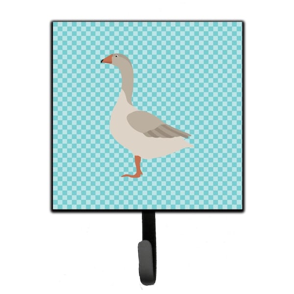 Carolines Treasures Steinbacher Goose Blue Check Leash or Key Holder - BB8068SH4
