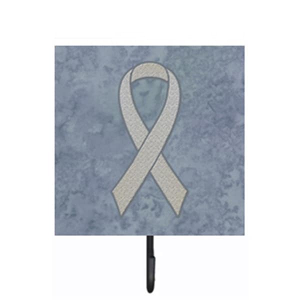 Jensendistributionservices 4.25 W x 7 H In. Clear Ribbon for Lung Cancer Awareness Leash or Key Holder - MI1719749