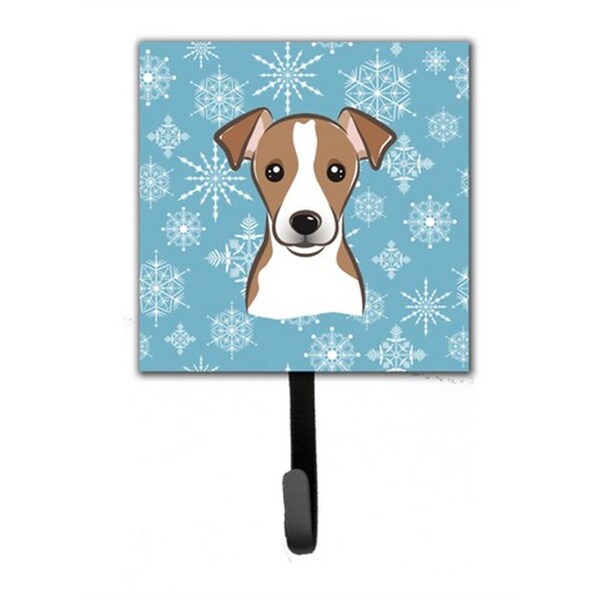 Jensendistributionservices Snowflake Jack Russell Terrier Leash & Key Holder - MI1725096