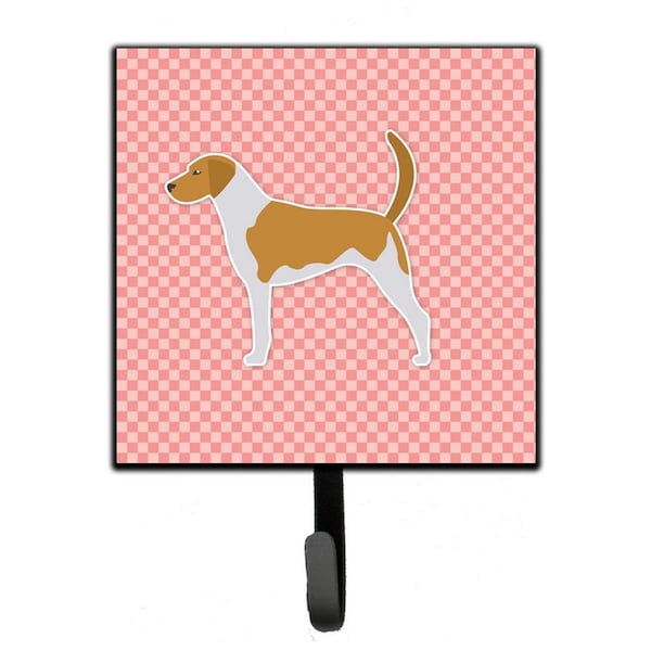 Micasa American Foxhound Checkerboard Pink Leash or Key Holder - MI230107