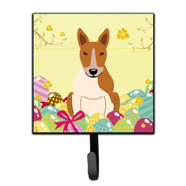 Jensendistributionservices Easter Eggs Bull Terrier Red White Leash or Key Holder - MI1711446