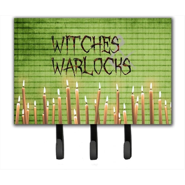 Carolines Treasures 6 x 9 In. Witches and Warlocks Halloween Leash or Key Holder - SB3011TH68