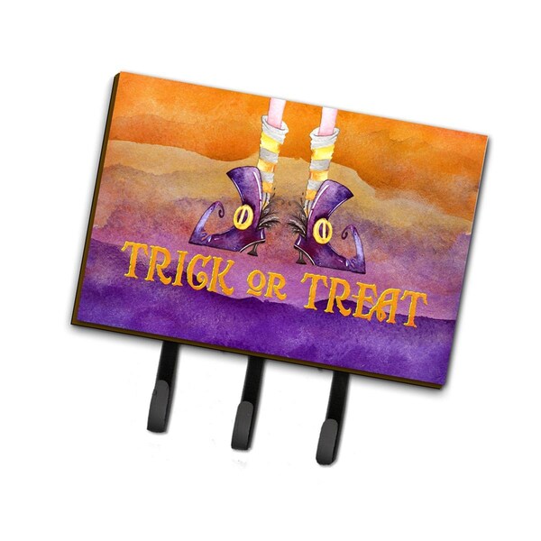Carolines Treasures Halloween Trick Witches Feet Leash or Key Holder - BB7460TH68