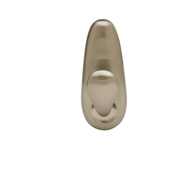 3M 3M Command 4-1/8 in. L Brushed Nickel Metal Large Hook 5 lb. cap. 1 pk - FC13-BN-ES