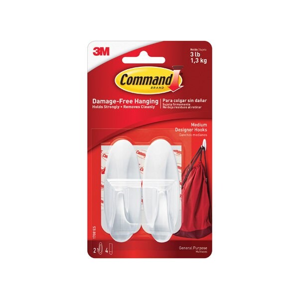3M 3M 17081 Command Designer Hooks and Strips, 6PK - BUY00022768