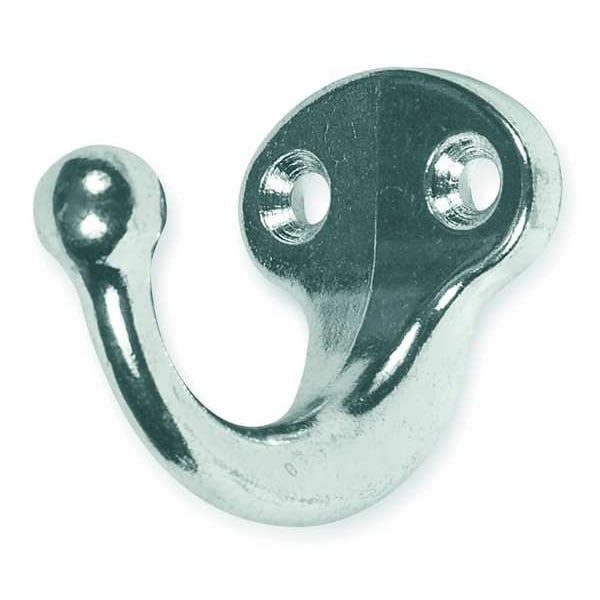 Zoro Select Coat and Garment Hook, Aluminum - 1HGL4