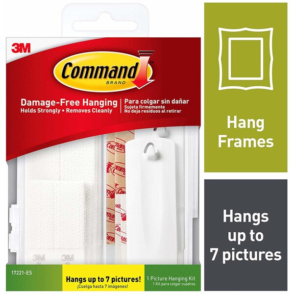 3M 3M Command White Assorted Picture Hanging Set 4 lb 16 pk - 17221-ES