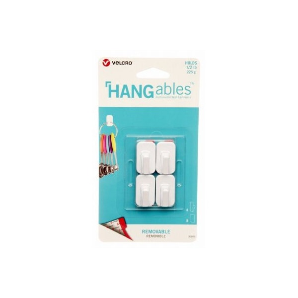 Velcro Brand 4CT WHT Micro Hangables - VEL-30102-USA