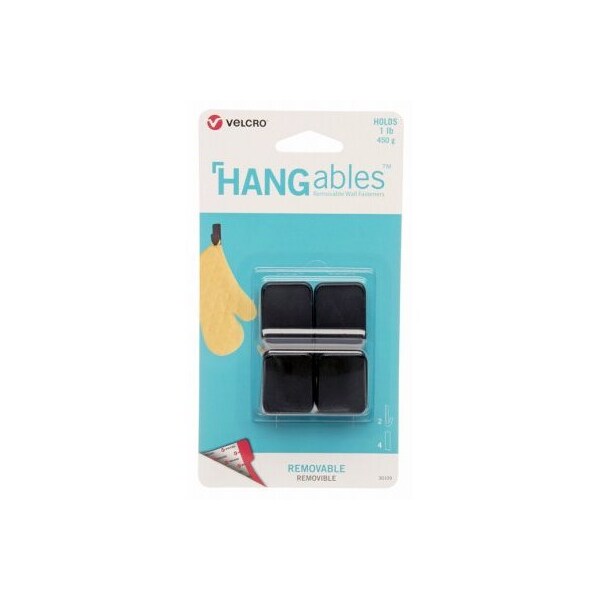 Velcro Brand 2CT BLK SM Hangables - VEL-30109-USA