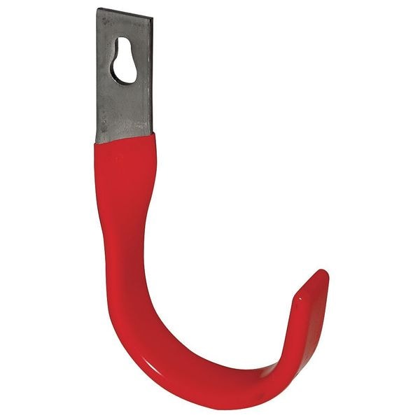 Zoro Select Steel Hook, Orange Vinyl Coated, 6 7/8 In L - 4ERW1