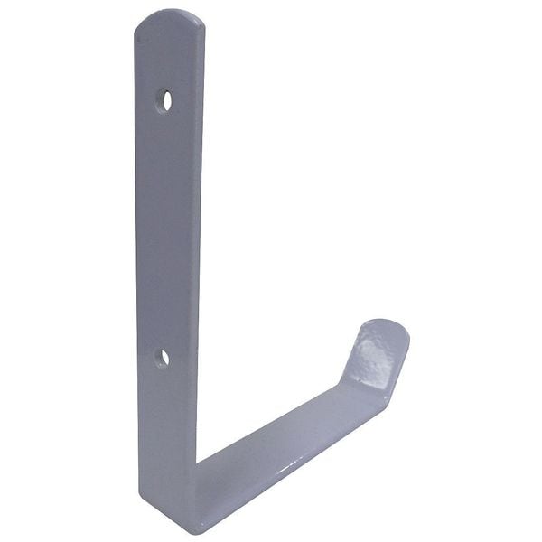 Zoro Select Hook, Steel, 6x6in, White, 50 lb. Load Limit - 39DL11