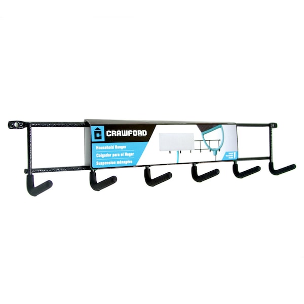 Crawford Products Crawford Lehigh Zinc-Plated Black Steel Hanger Holder 15 lb. cap. 1 pk - CMHD-6