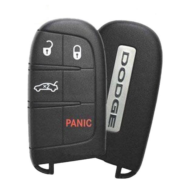 Oem NEW:  Dodge Charger Dart Challenger (2011-2019) 4-Button Smart Key / PN: 68051387AC / M3N408213 - RSK-DDG-3024EM