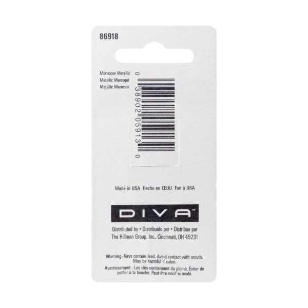 Hillman HILLMAN DIVA Moroccan House/Office Universal Key Blank KW1 Single For Universal - 86918