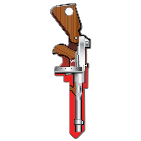 Key Shapes Lucky Line Key Shapes Tommy Gun House Key Blank Single For Kwikset KW1/11 - B139K