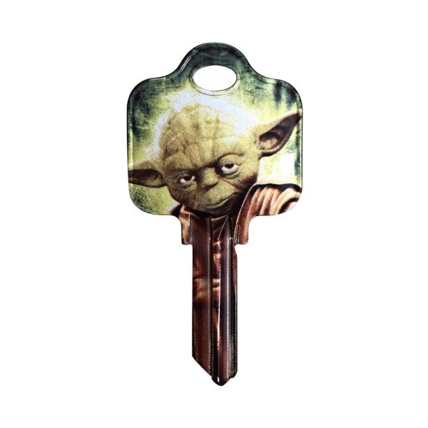 Hillman HILLMAN Star Wars Yoda House/Padlock Universal Key Blank SC1 Single, PK5 - 94861