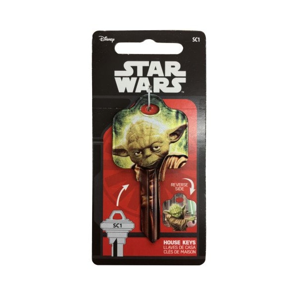 Hillman HILLMAN Star Wars Yoda House/Padlock Universal Key Blank SC1 Single, PK5 - 94861