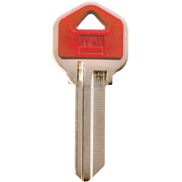 Hy-Ko Key Blank, Plastic, For: Kwikset Cabinet, House Locks and Padlocks - 13005KW1PR