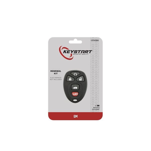 Keystart Replacement Key Renewal KitAdvanced Remote Automotive CP008 Double For GM Black - 9977297