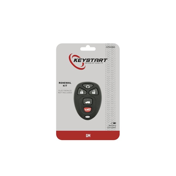 Keystart Replacement Key Renewal KitAdvanced Remote Automotive CP008 Double For GM Black - 9977297