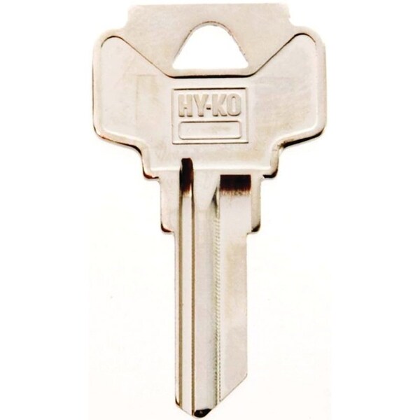 Hy-Ko Key Blank, Brass, Nickel, For: Dexter Cabinet, House Locks and Padlocks - 11010DE1