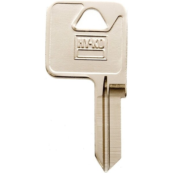Hy-Ko Key Blank, Brass, Nickel, For: Trimark Cabinet, House Locks and Padlocks - 11010TM12