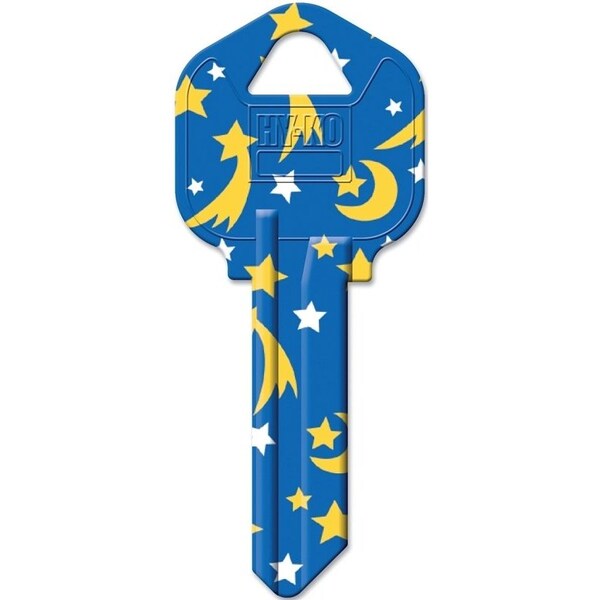 Hy-Ko Key Blank, Brass, Painted, For: Kwikset KW1, Titan KW10 Keyways - 16010KW1-03