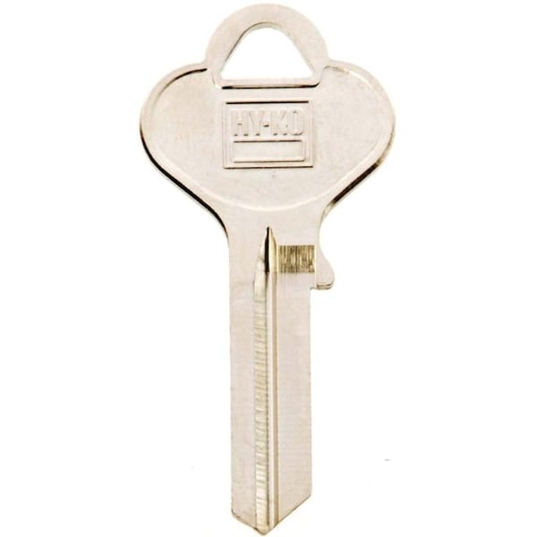 Hy-Ko Key Blank, Brass, Nickel, For: Eagle Cabinet, House Locks and Padlocks - 11010EA27