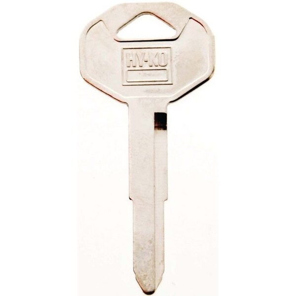 Hy-Ko Key Blank, Brass, Nickel, For: Chrysler, Dodge, Eagle, Jeep, Plymouth Vehicles - 11010DC3