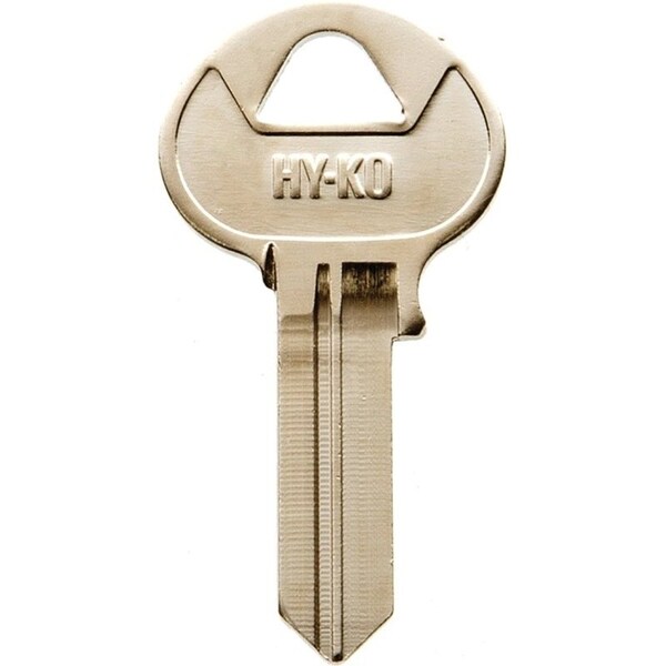 Hy-Ko Key Blank, Brass, Nickel, For Corbin Russwin Cabinet, House Locks and Padlocks - 11010CO103