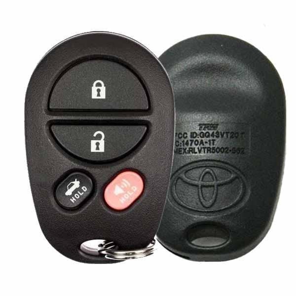 Oem REF: 2004-2009 Toyota Avalon Solara / 4-Button Keyless Entry Remote / PN: 89742-07020 / GQ43VT2 - OR-TOY002