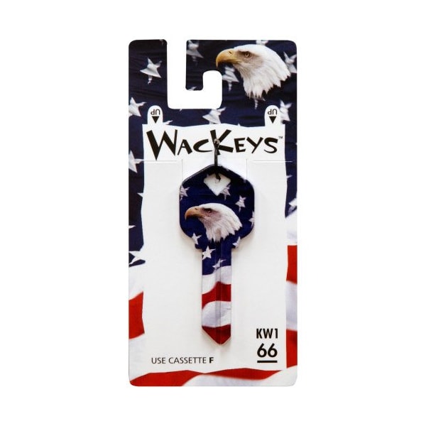 Hillman HILLMAN Wackey Flag & Eagle House/Office Universal Key Blank KW1 Single - 89055