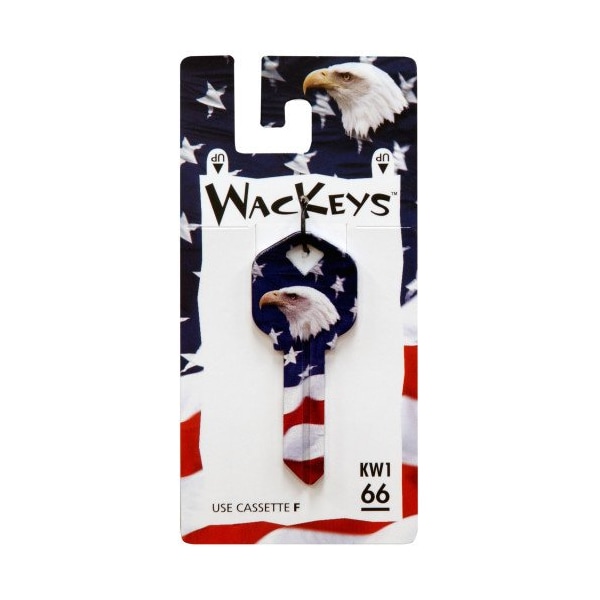 Hillman HILLMAN Wackey Flag & Eagle House/Office Universal Key Blank KW1 Single - 89055