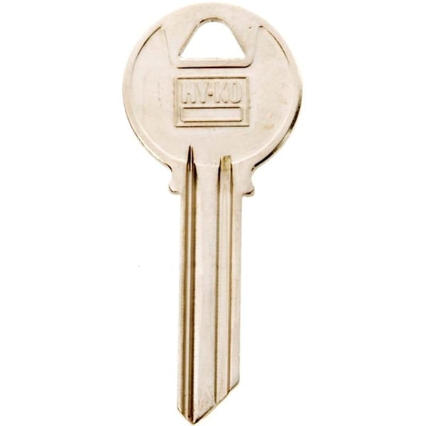 Hy-Ko Key Blank, Brass, Nickel, For: Yale Cabinet, House Locks and Padlocks - 11010Y78