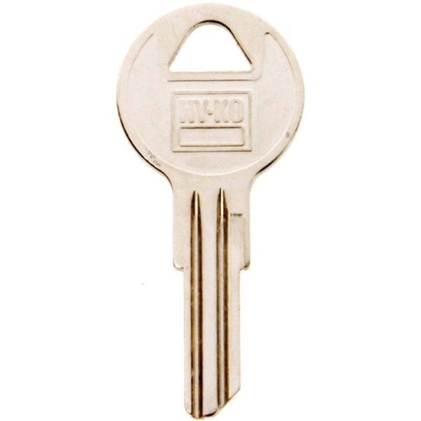 Hy-Ko Key Blank, Brass, Nickel, For: Yale Cabinet, House Locks and Padlocks - 11010Y12