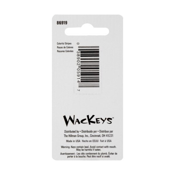 Hillman HILLMAN Wackey Stripes House/Office Universal Key Blank KW1 Single - 89026