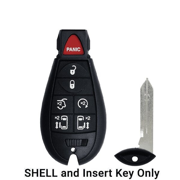 Keyless Factory Chrysler Dodge Jeep / 7-Button Fobik Key SHELL / Remote Start, Hatch & Sliding Door - ORS-FBK-10
