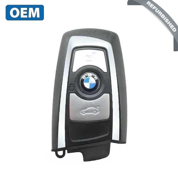 Bmw OEMREF 2013-2018 7 / 5 / 3 Series / 3-Button Smart Key / YGOHUF5767 / FEM / 433 Mhz - Silver Trim - RSK-ULK370-SILVER