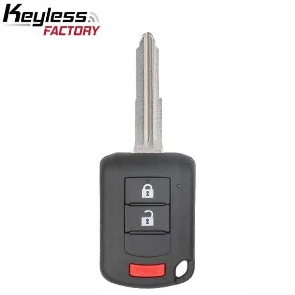 Keyless Factory 2010-2019 Mitsubishi Outlander Lancer / 3-Button Remote Head Key with Shoulder / PN6370B944 / OUCJ16 - RHK-MIT-OL03