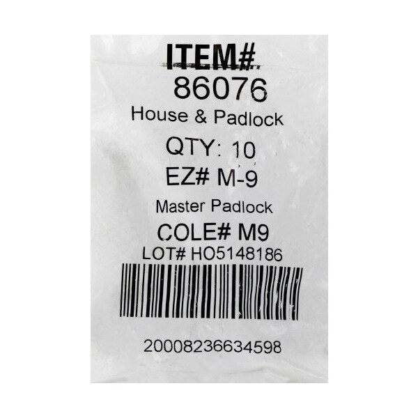Hillman HILLMAN Traditional Key Padlock Universal Key Blank Single, PK10 - 86076