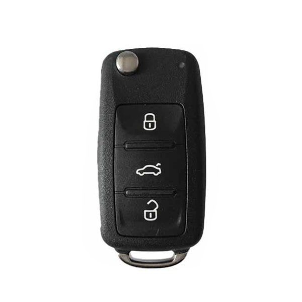Keyless Factory 2012-2017 Volkswagen / 4-Button Remote Flip Key / PN: 5KO837202BJ / NBGFS93N - FULL - RFK-VW-QBFS