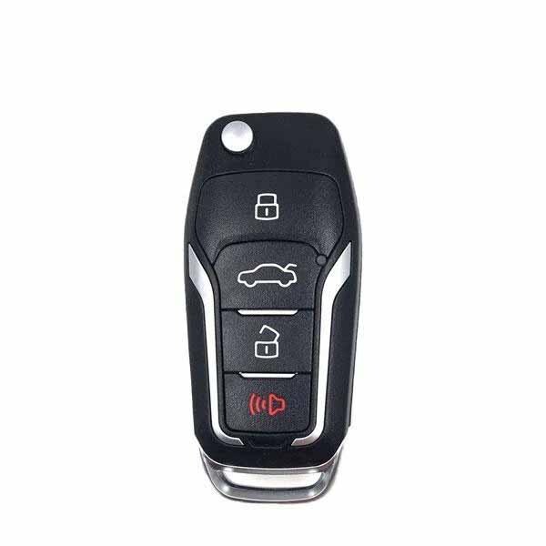 Keyless Factory KeylessFactory:Remote Flip Keys:H92 FLIP KEY 4 BUTTON (80 BIT) (FORD NEW STYLE) - RFK-FD-H92
