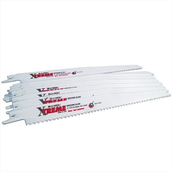 Disston Disston 6487-10T Blu-Mol 9 In. 6 Tpi Wood Cutting Xtreme Bi-Metal Demolition Reciprocating Saw Blade; 10 Pack - 6487-10T