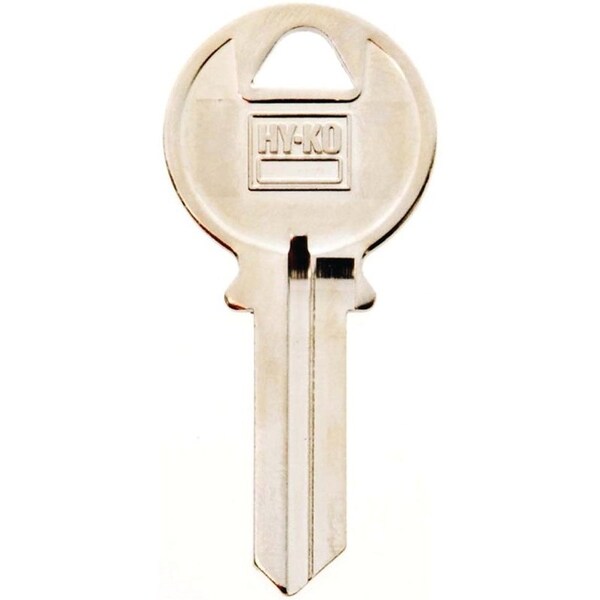 Hy-Ko Key Blank, Brass, Nickel, For: ILCO Cabinet, House Locks and Padlocks - 11010IN1