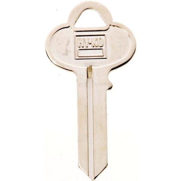 Hy-Ko Key Blank, Brass, Nickel, For: Corbin Russwin Cabinet, House Locks and Padlocks - 11010CO1