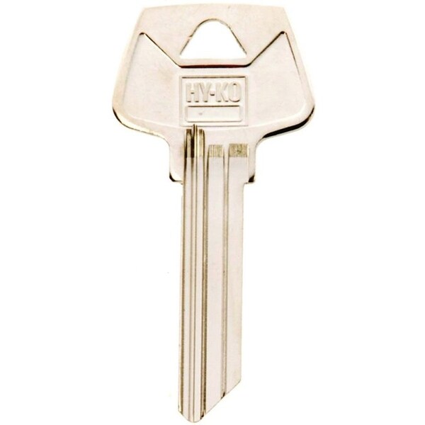Hy-Ko Key Blank, Brass, Nickel, For: Sargent Cabinet, House Locks and Padlocks - 11010S31