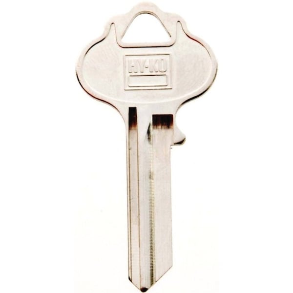 Hy-Ko Key Blank, Brass, Nickel, For: ILCO Cabinet, House Locks and Padlocks - 11010IN3