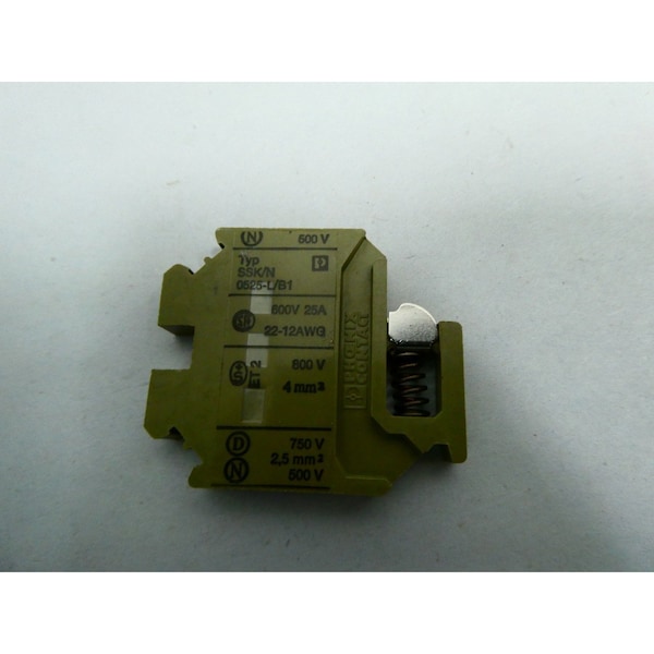 PHOENIX CONTACT TERMINAL AND CONTACT BLOCK, 50PK - SSK/N0525-L/B1